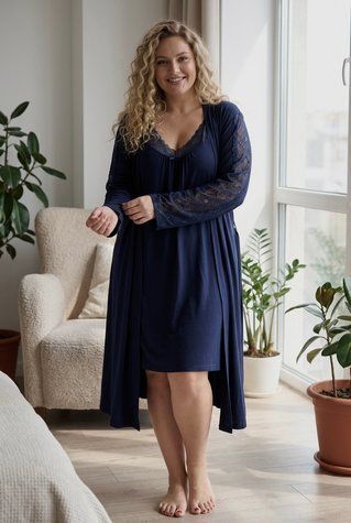 Комплект жіночий великих розмірів Nicoletta 84336 84336 фото