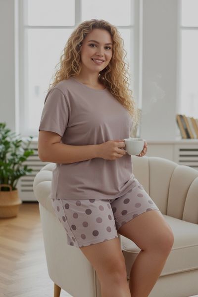Молодіжна піжама з шортами великих розмірів. Vienetta 6020027 6020027 фото