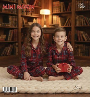 Дитяча піжама на гудзиках. Mini Moon 2122 2122 фото