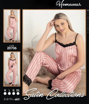 Піжама на бретелях Satin Collection 20706-L фото